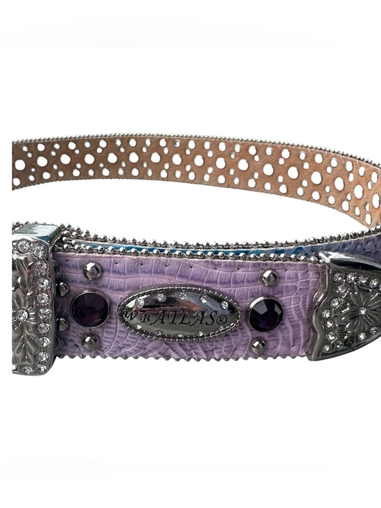 Atlas Rhinestone Western Belt Cowgirl Glam Bling Crystal Studded Statement Belt